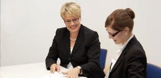 Andrea Foerster bei der Karriereberatung