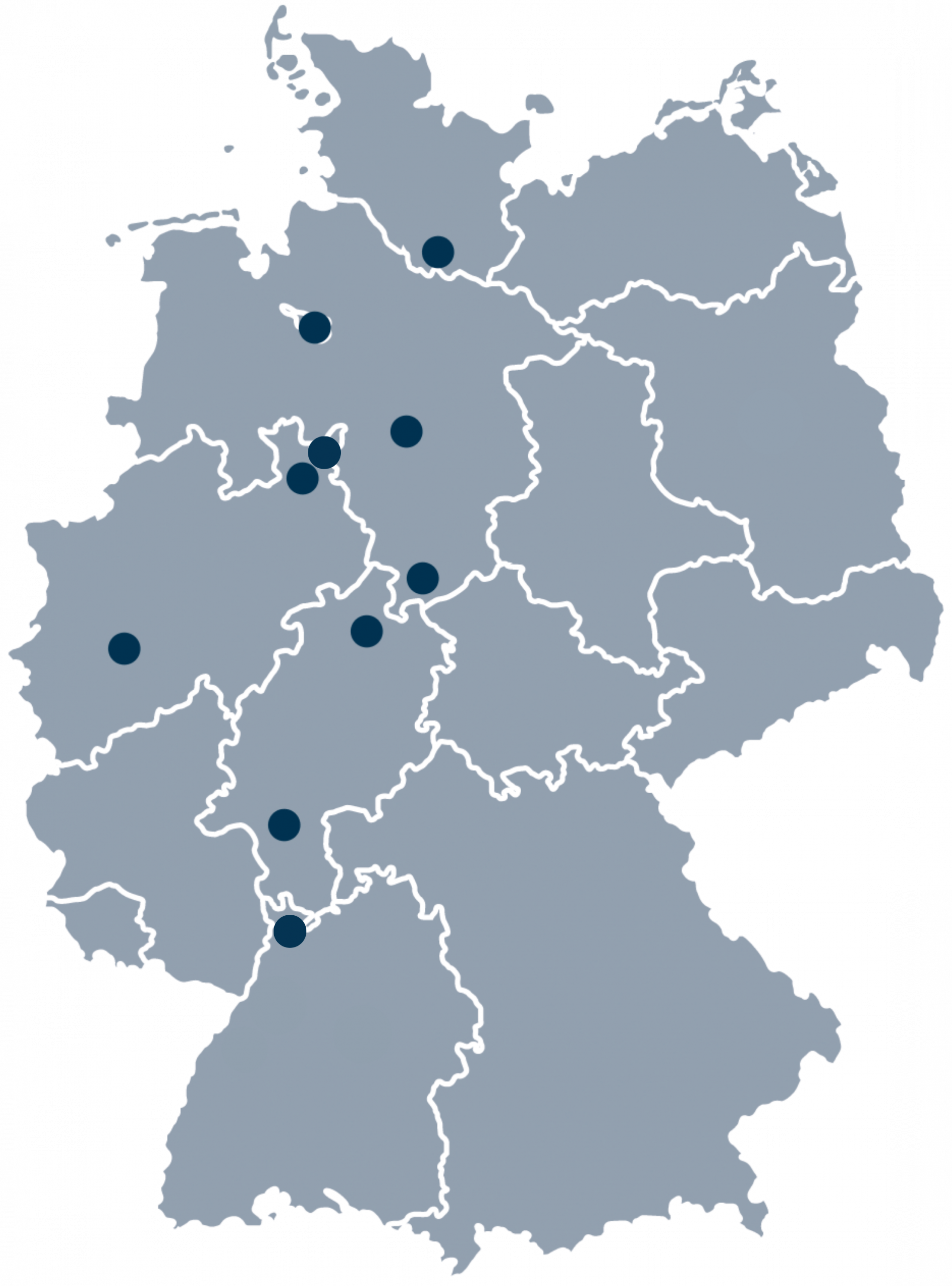Standorte der CAPERA Gruppe in Deutschland